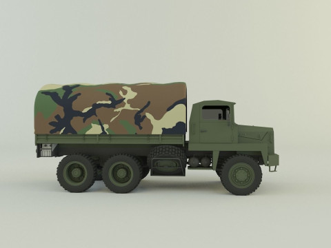 Berliet GBC 8 KT military truck 3D Модель
