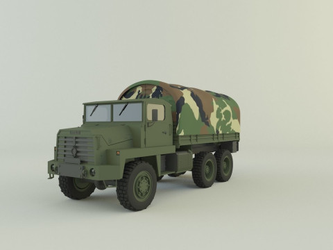 Berliet GBC 8 KT military truck 3D Модель