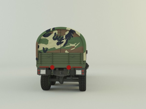 Berliet GBC 8 KT military truck 3D Модель