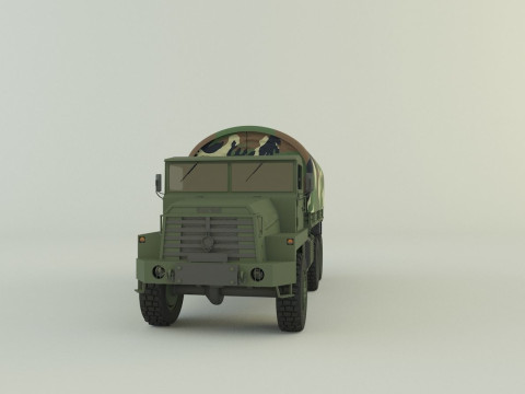 Berliet GBC 8 KT military truck 3D Модель