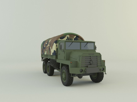 Berliet GBC 8 KT military truck 3D Модель