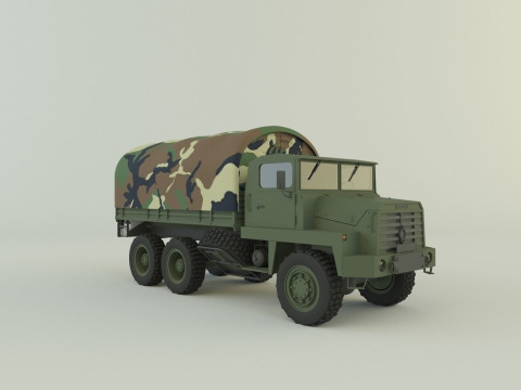 Berliet GBC 8 KT military truck 3D Модель