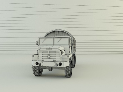 Berliet GBC 8 KT military truck 3D Модель