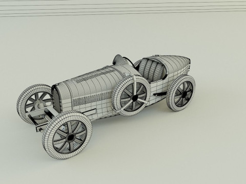 Bugatti type 35 B 3D Model