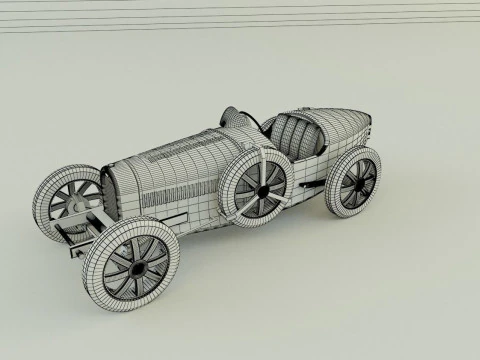 Bugatti type 35 B 3D Model