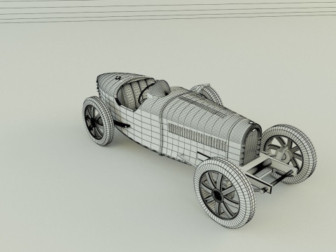 Bugatti type 35 B 3D Model