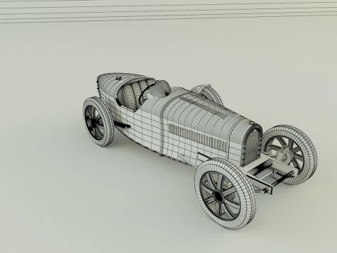 Bugatti type 35 B 3D Model