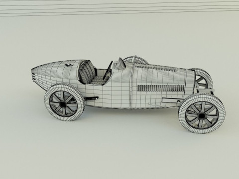 Bugatti type 35 B 3D Model