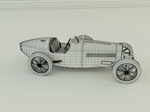 Bugatti type 35 B 3D Model