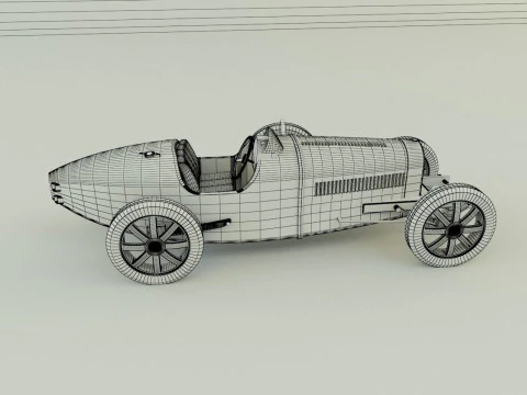 Bugatti type 35 B 3D Model