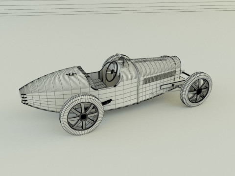 Bugatti type 35 B 3D Model