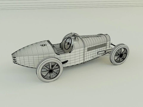 Bugatti type 35 B 3D Model