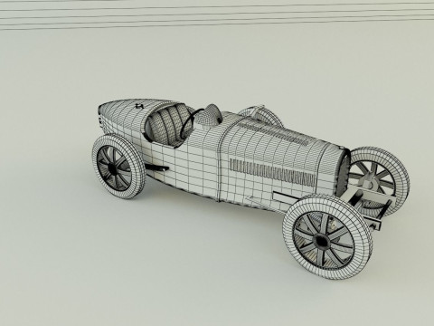 Bugatti type 35 B 3D Model