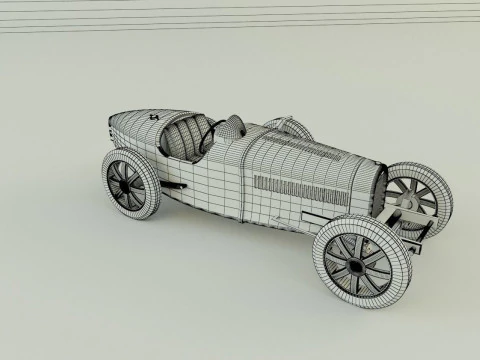 Bugatti type 35 B 3D Model