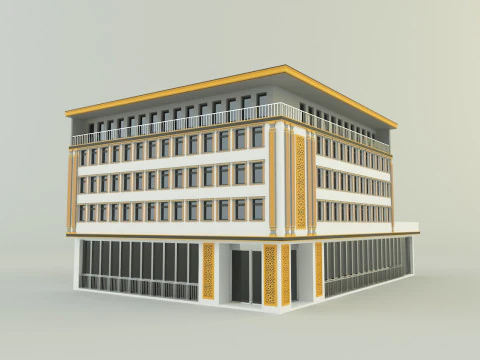 Modello dell'edificio 587 Modello 3D