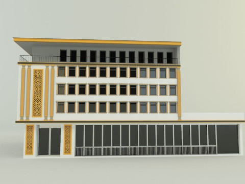 Building 587 model 3D Модель