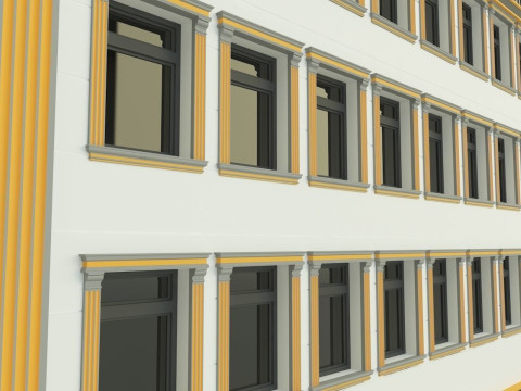 Building 587 model 3D Модель