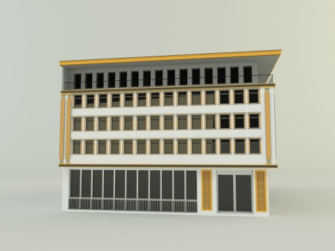 Building 587 model 3D Модель