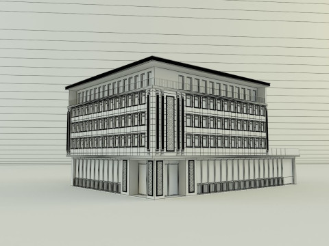 Building 587 model 3D Модель