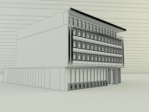 Building 587 model 3D Модель