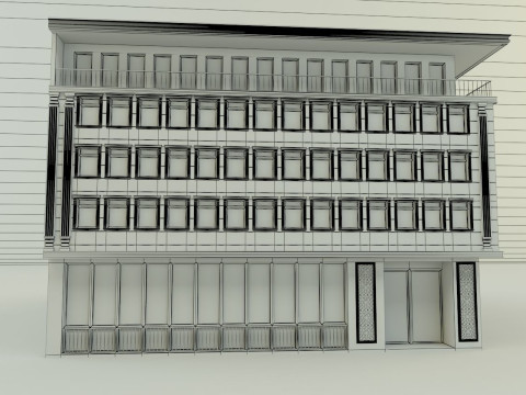 Building 587 model 3D Модель