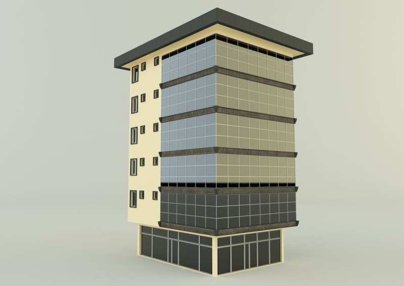 Building 588 3D 3D मॉडल .c4d .max .obj .3ds .fbx .stl .blend