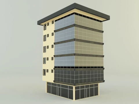 建物 588 3D 3Dモデル