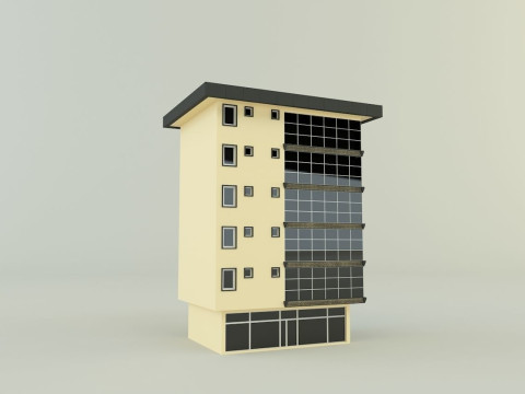 Building 588 3D 3D मॉडल