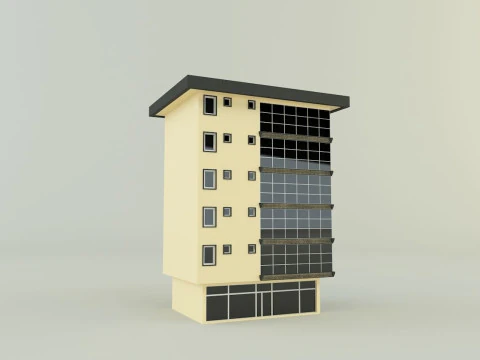 Building 588 3D 3D Model