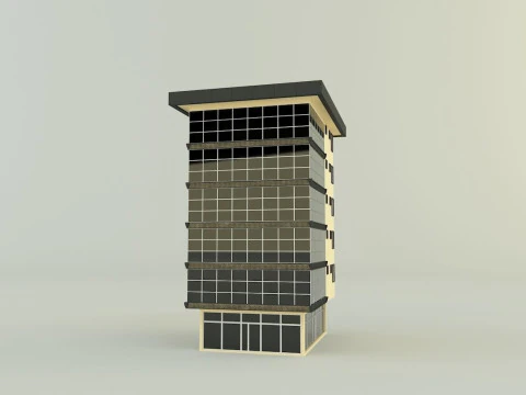Building 588 3D 3D Model
