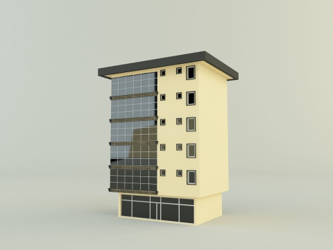 Building 588 3D 3D मॉडल