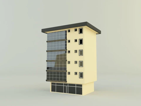 Building 588 3D 3D Model
