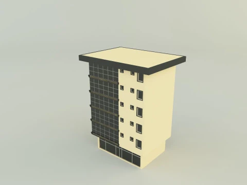 Building 588 3D 3D Model
