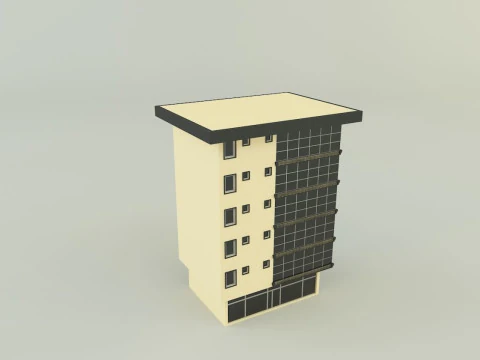 Building 588 3D 3D Model