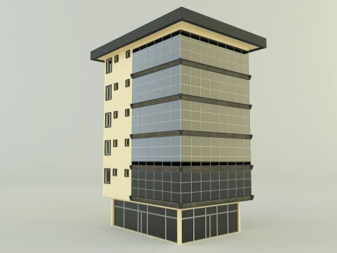 Building 588 3D 3D Model
