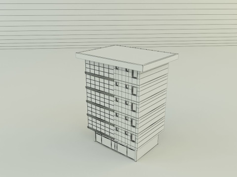 Building 588 3D 3D मॉडल