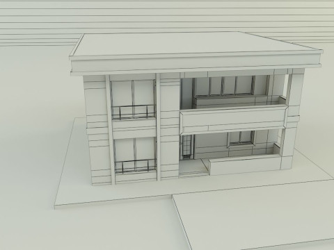 Building 650 3D 3D 模型