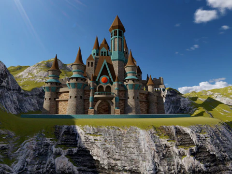 Замок Золушки 3d 3D Модель