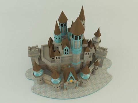 Cinderella Castle 3d 3D 모델
