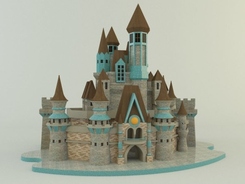 Cinderella Castle 3d 3D 모델
