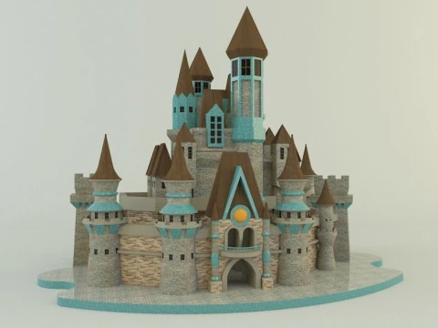 Cinderella Castle 3d 3D Model