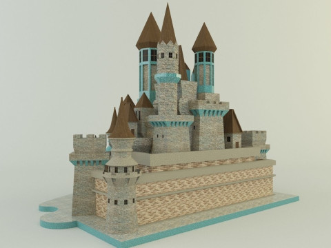 Cinderella Castle 3d 3D 모델