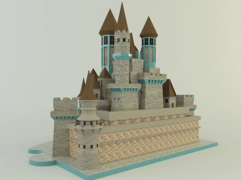 Cinderella Castle 3d 3D Model