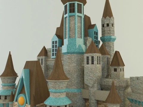 Cinderella Castle 3d 3D Model
