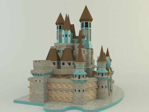 Cinderella Castle 3d 3D 모델
