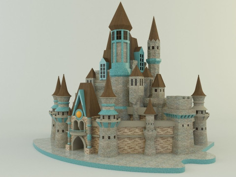 Cinderella Castle 3d 3D 모델