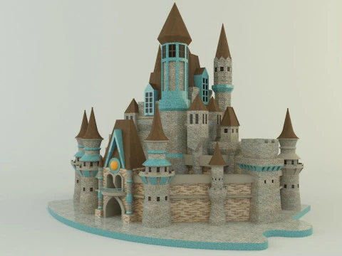 Cinderella Castle 3d 3D Model
