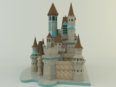 Cinderella Castle 3d 3D 모델