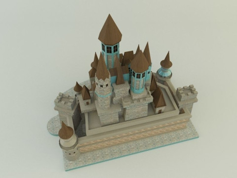 Cinderella Castle 3d 3D 모델