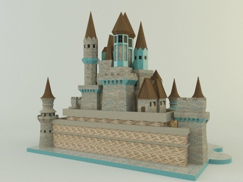 Cinderella Castle 3d 3D 모델